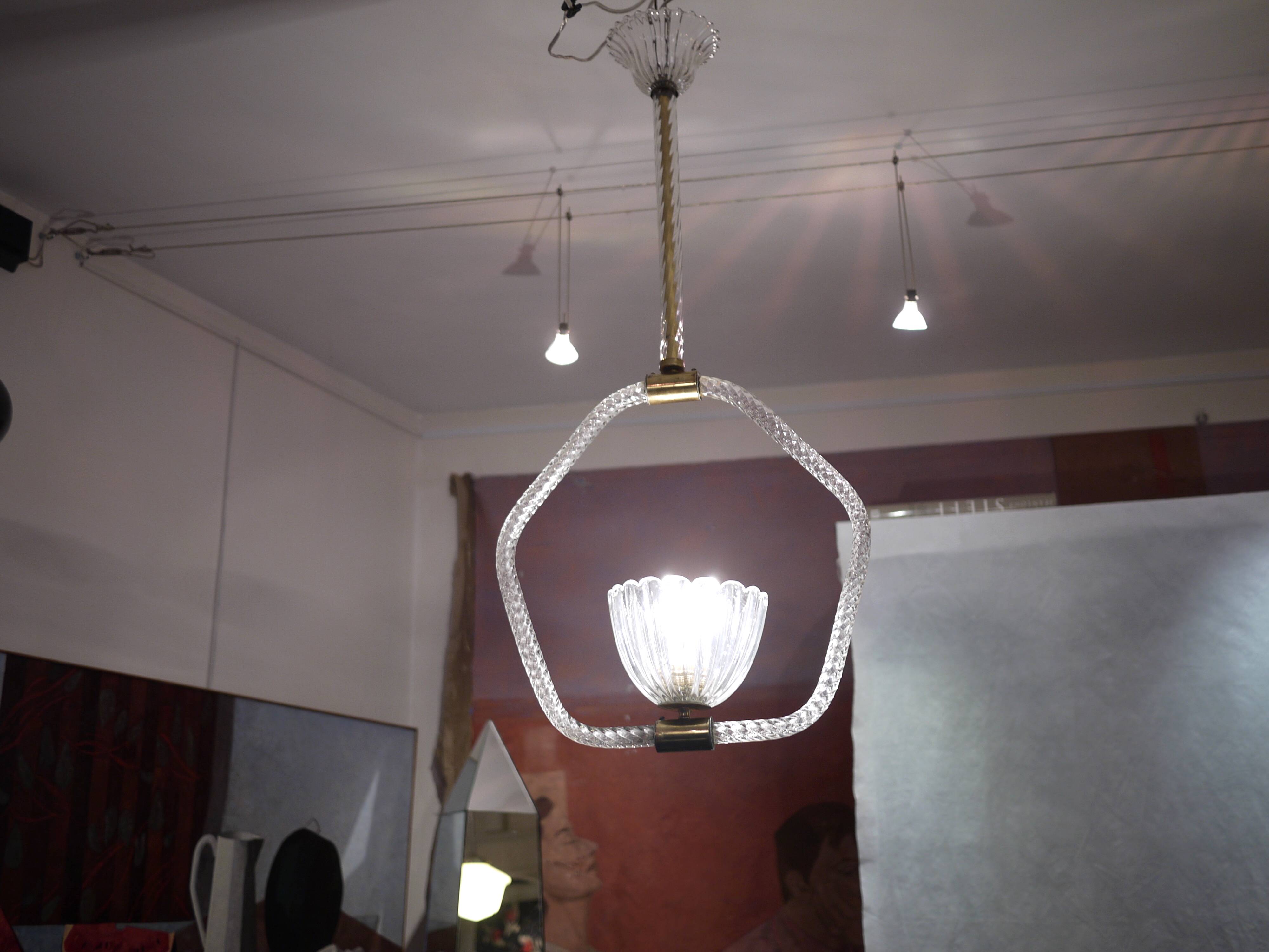 Murano glass chandelier