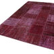 Tapis turc contemporain tissé à la main 199 cm x 300 cm tapis patchwork rouge
