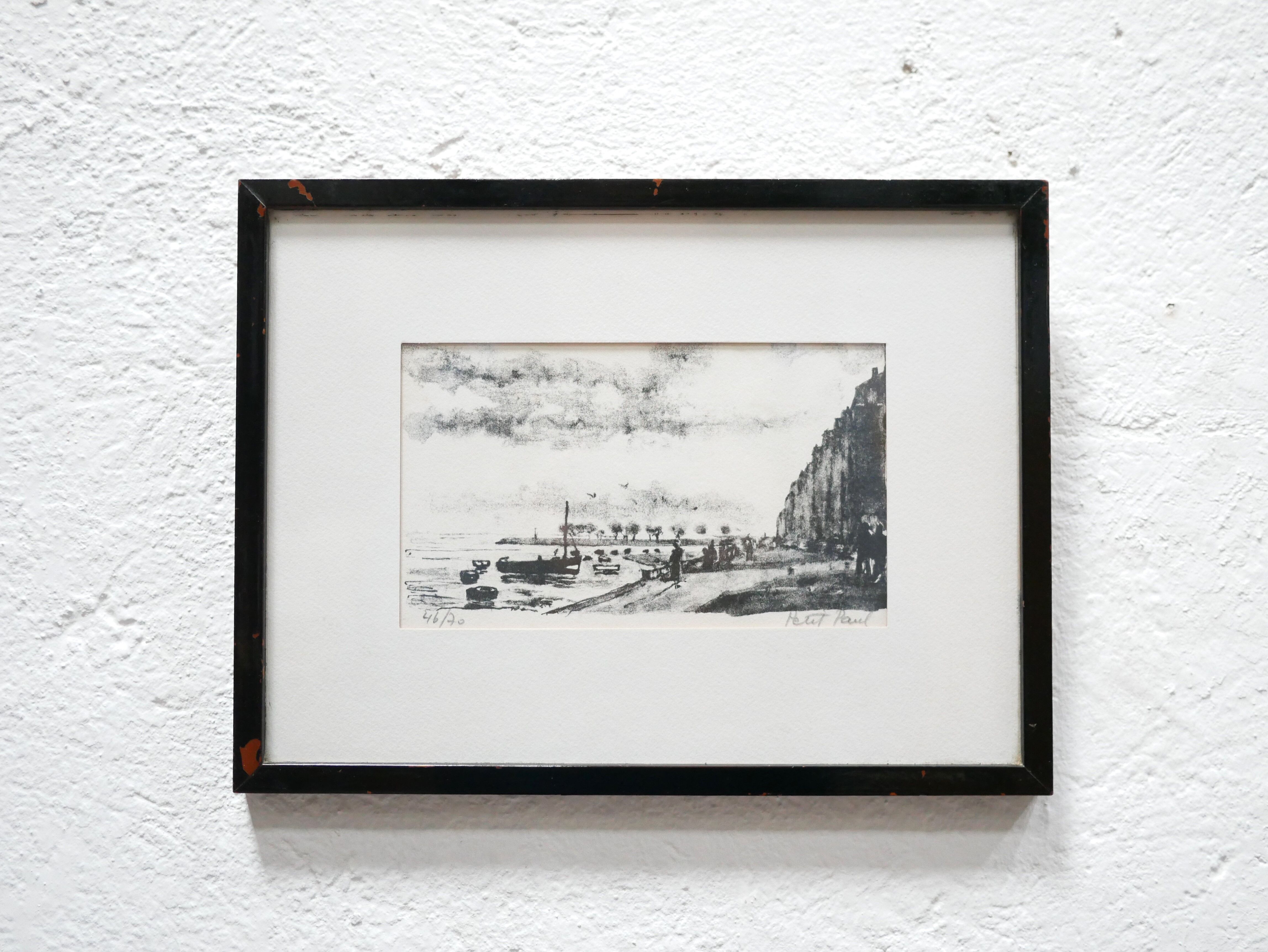 Lithographie signée Paul Petit