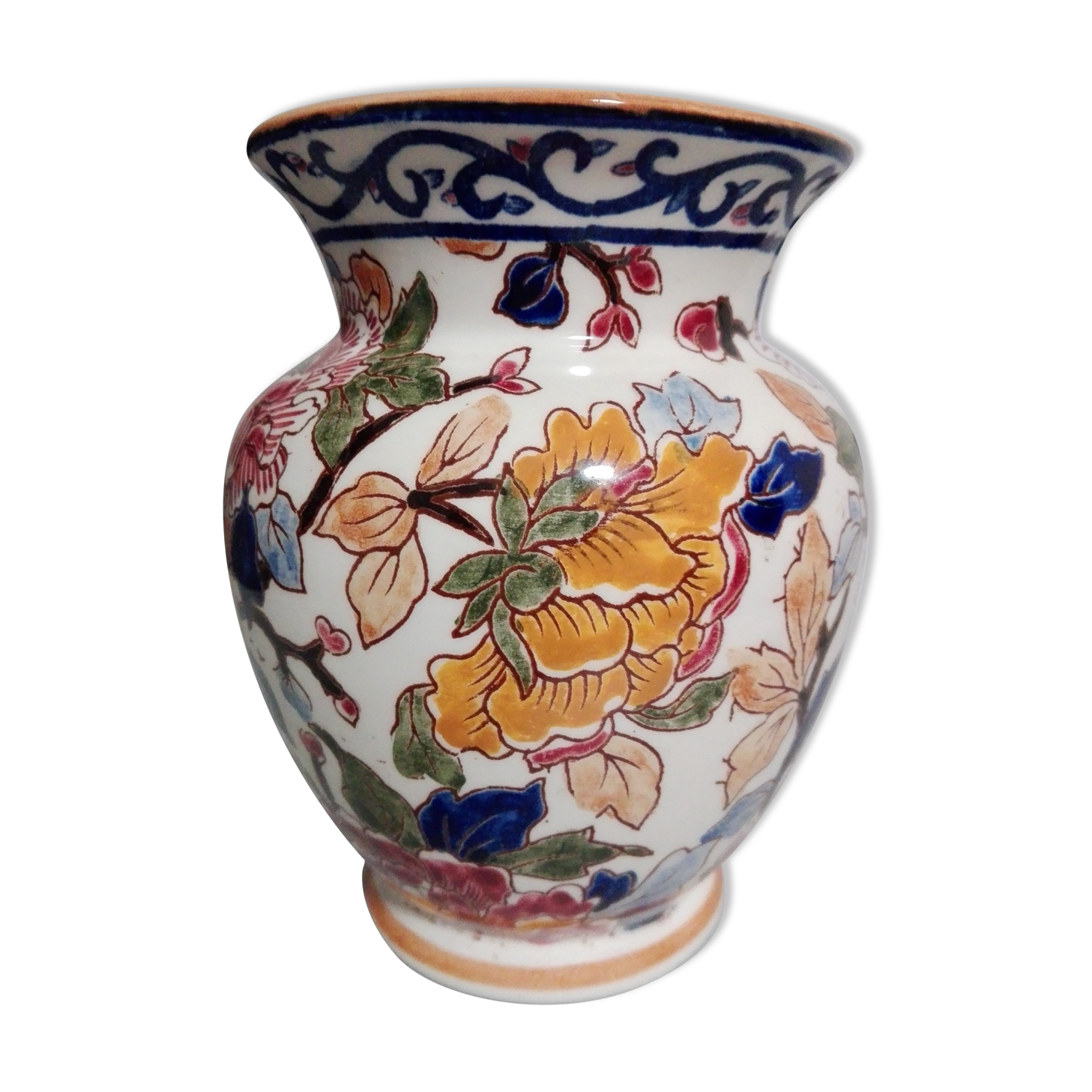 Small vase Gien model Peonies