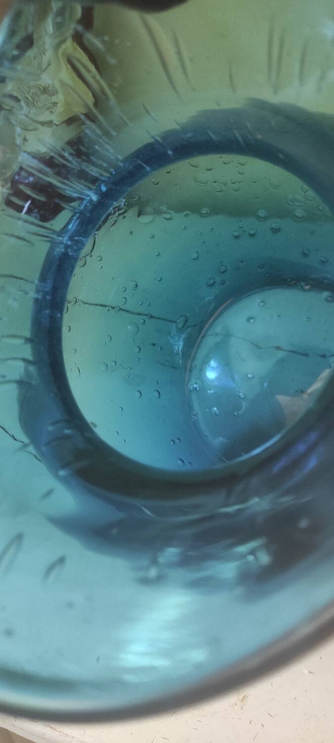 XXL blown glass pitcher