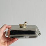 stainless steel butter dish