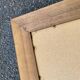 Art Deco beveled mirror in solid wood 77x57cm