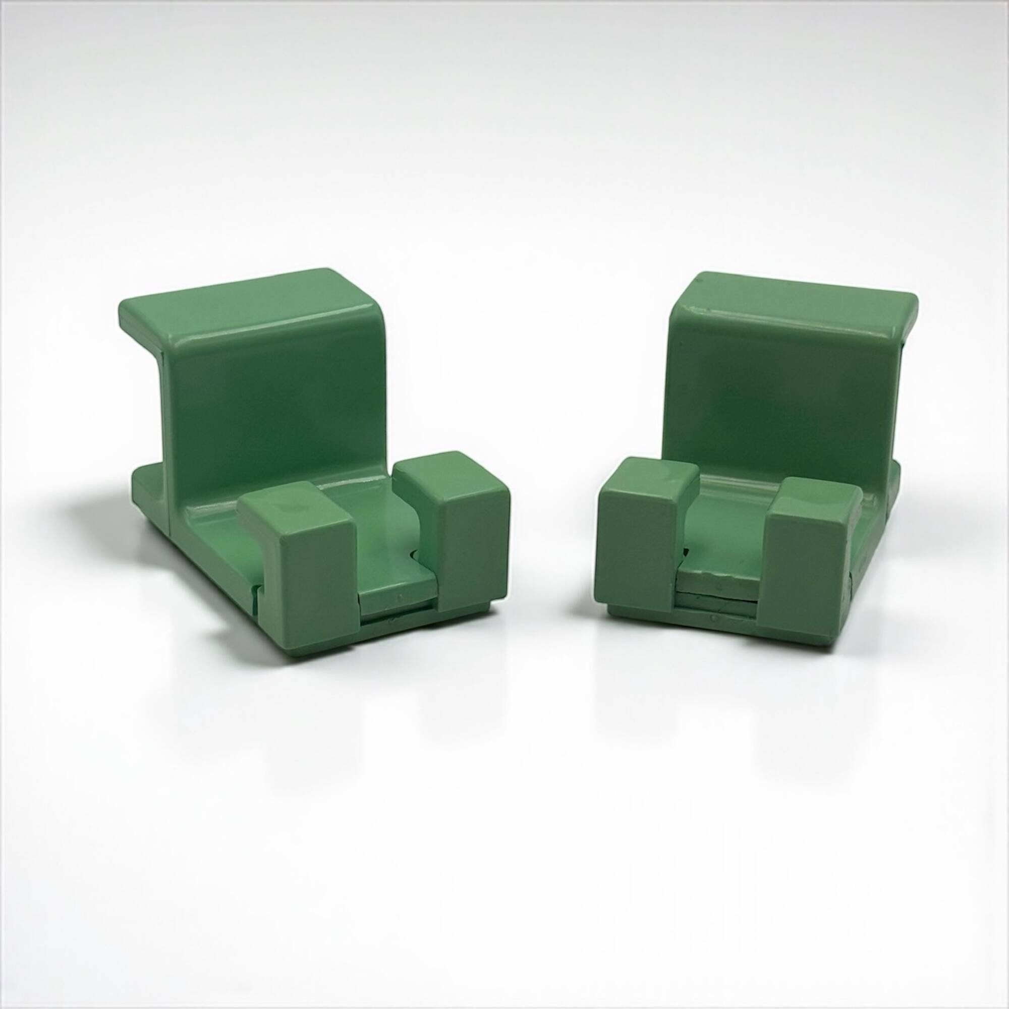 Teal Green Olaf von Bohr Gedy Hooks, Italy 1970s – Space Age Design