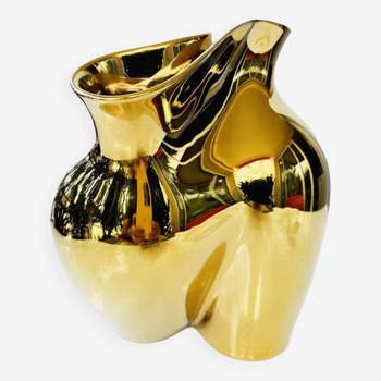 Rosenthal vase in gilded porcelain. Germany, 2007