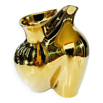 Vase de Rosenthal en porcelaine dorée. Allemagne, 2007