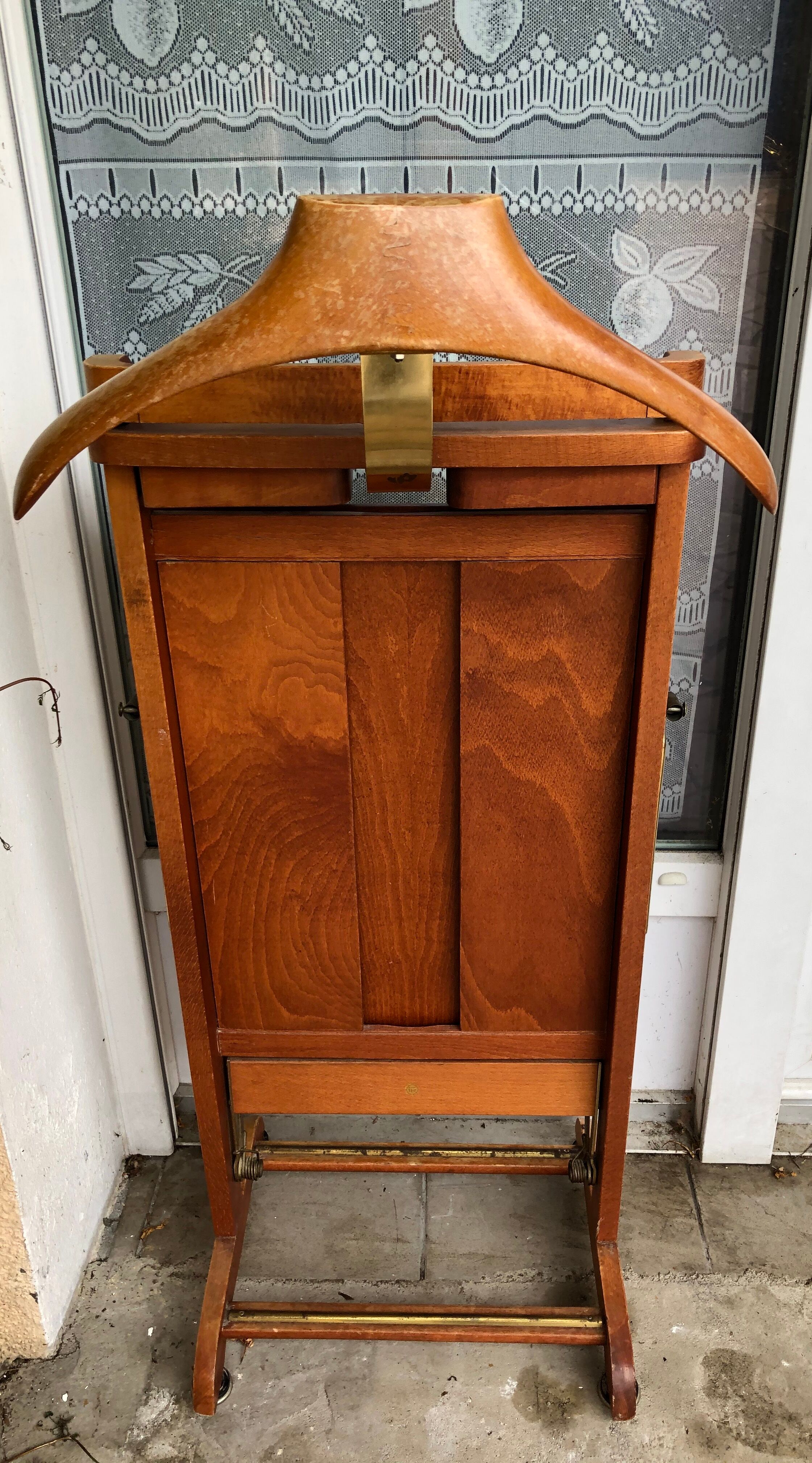 Old wooden night valet