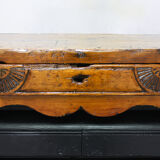 Vintage Portuguese Carpenter's Workbench in wood and black, 1950s