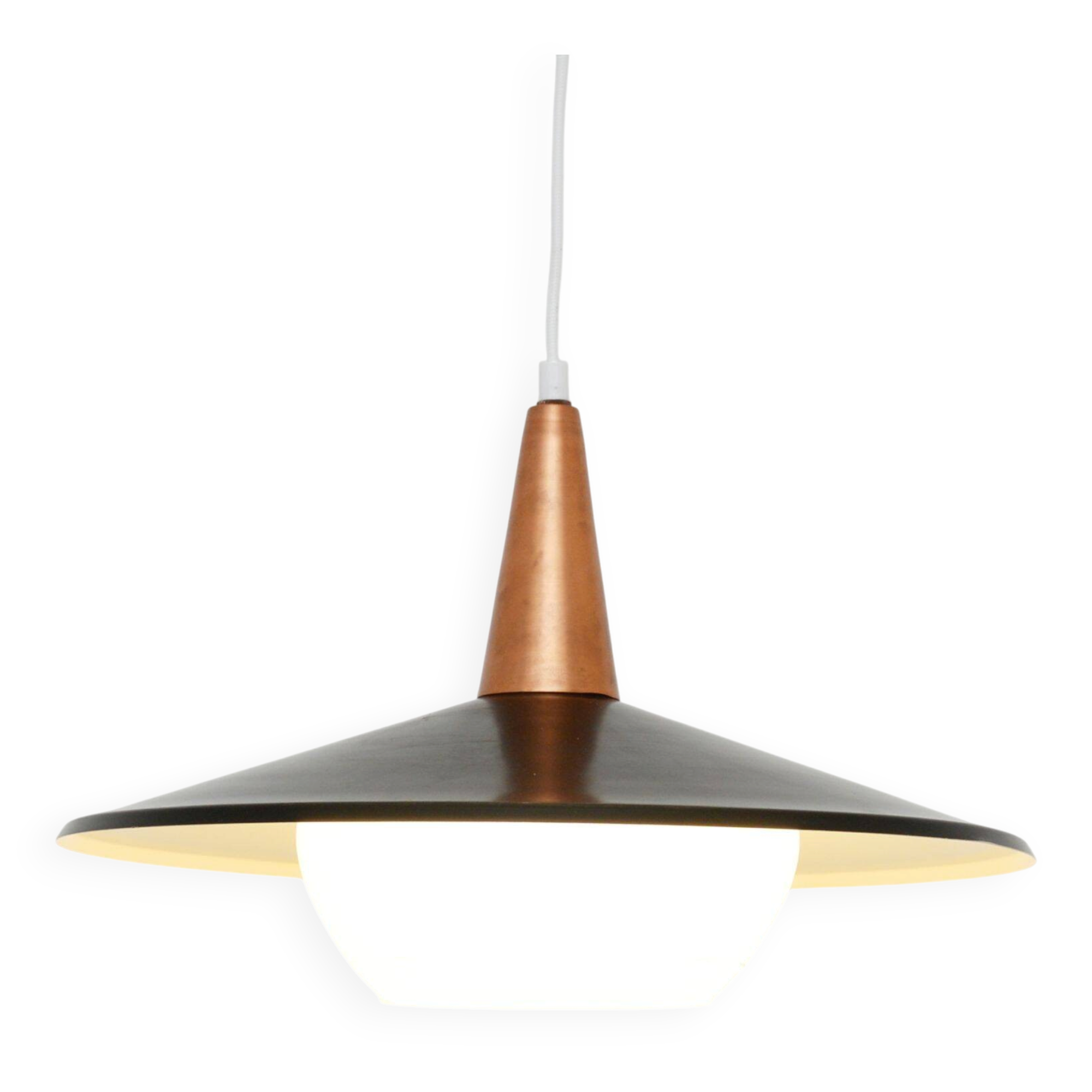 Glass lamp, Denmark 1970s