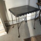 Zinc side table