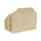 Vintage Travertine Natural Stone Magazine Rack – 1970s