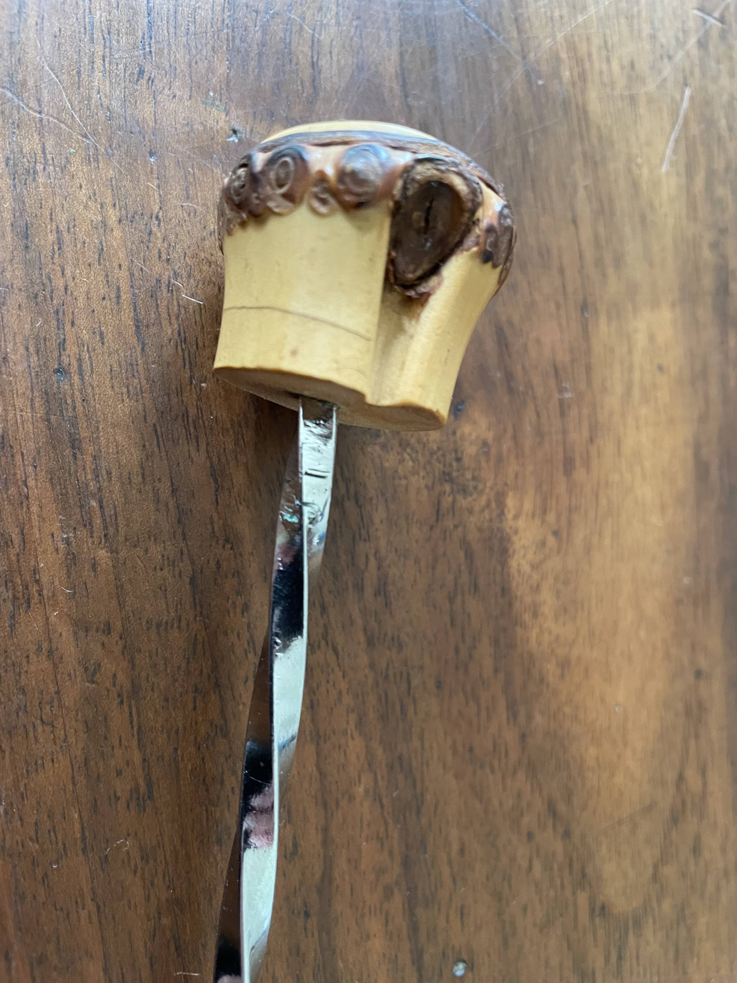 Vintage bamboo handle cutlery