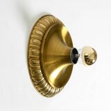 1960's Space Age Pop Art  brass and metal wall or ceiling lamp by Sölken