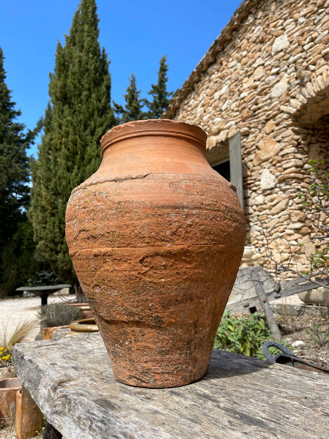 Terracotta pottery jar