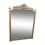 Miroir d époque XIXe en bois doré a la feuille d'or 140x195cm