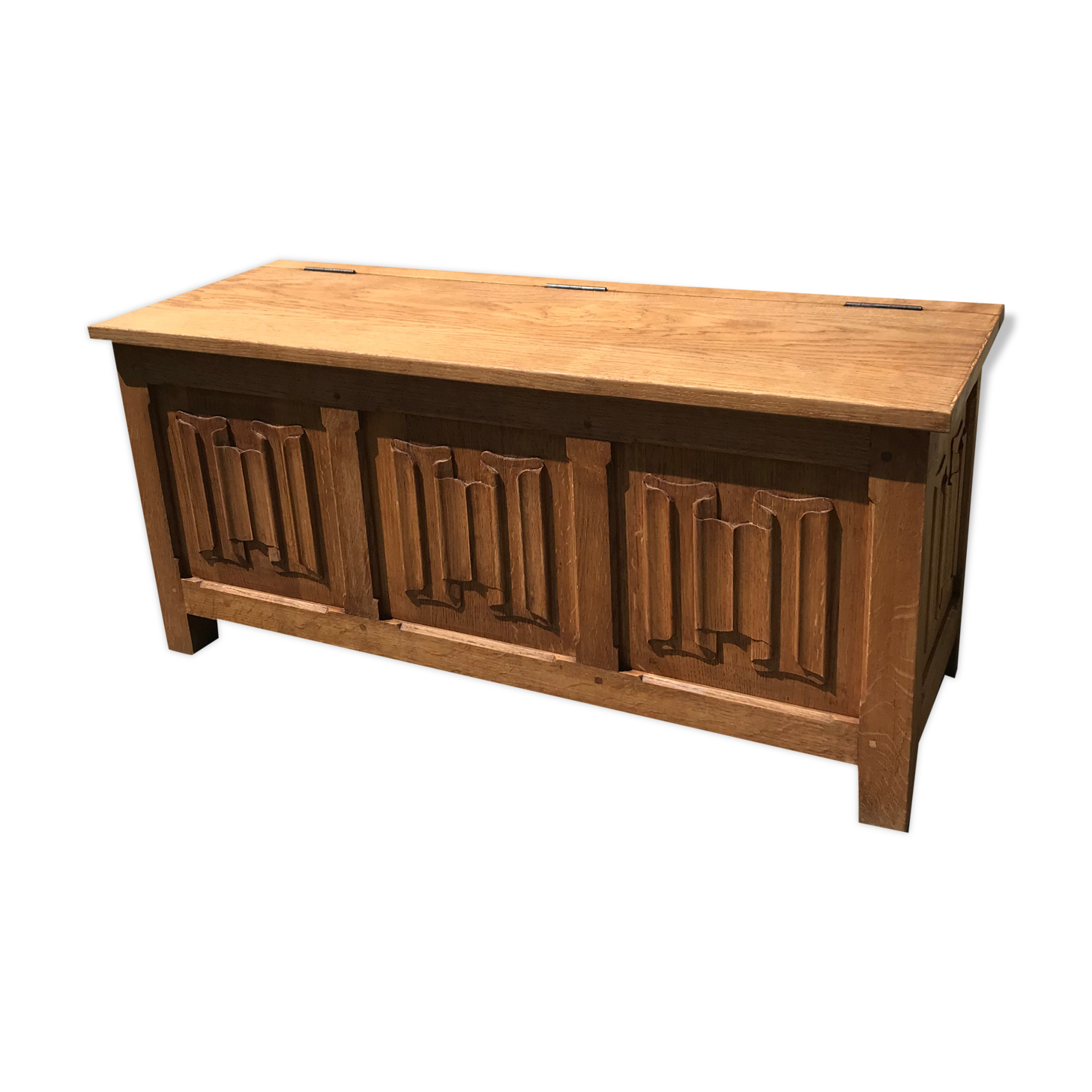 Vintage light oak chest 1950