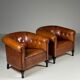 Ensemble de 2 fauteuils club en peau de mouton