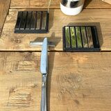 Set of 12 metal knife holders