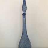 Carafe empoli purple mauve small bubbles hobnail