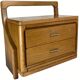 Danish scandinavian oak curved free form night stands or side tables, 1970s