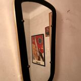 Vintage 60s free-form mirror 34x62cm