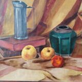 Still life with apples