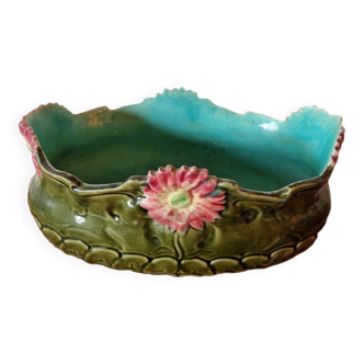 French barbotine flower pot made around 1900