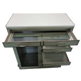 Heavy French Art Deco dentist cabinet, 1920/30s