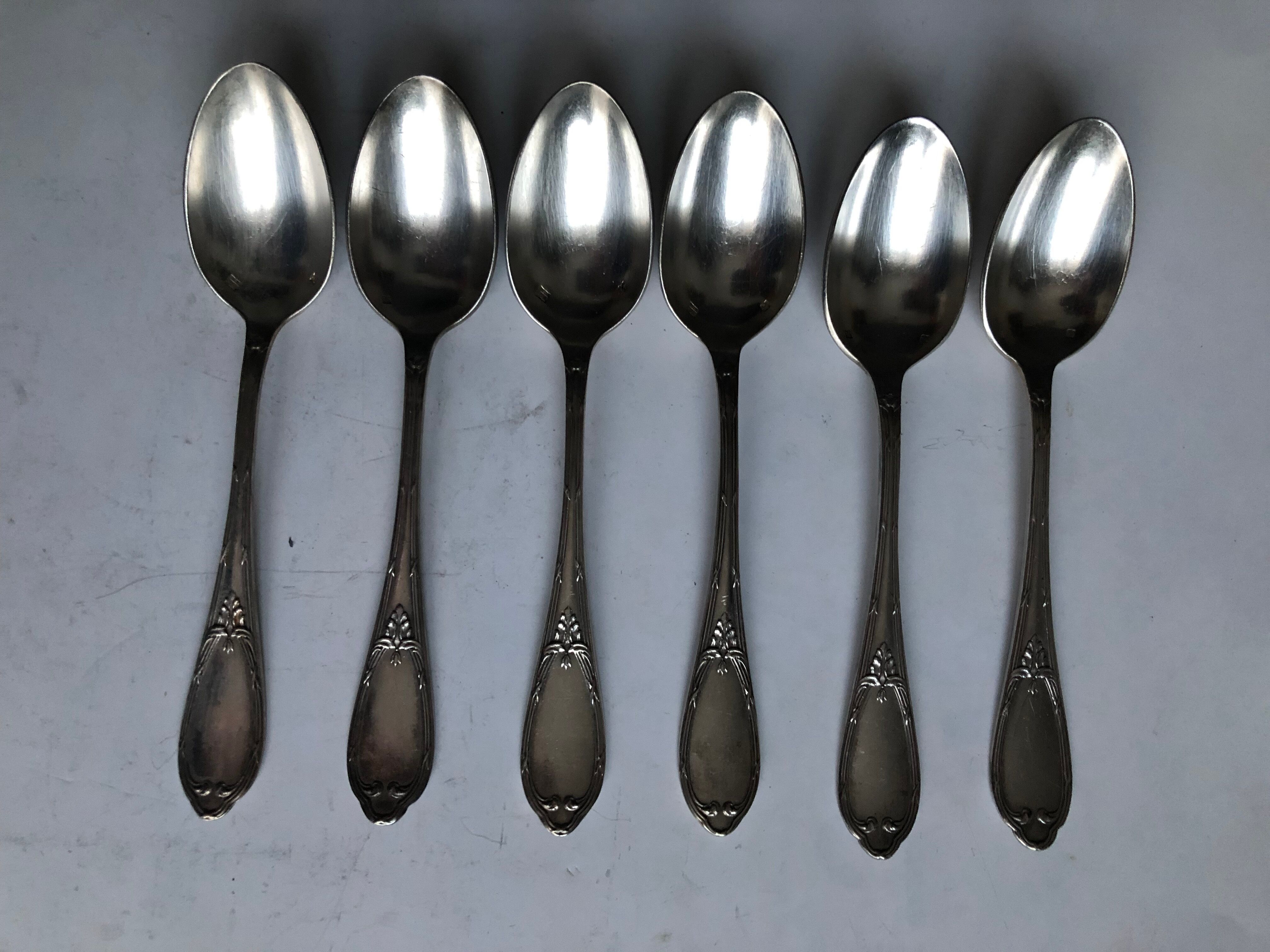 6 teaspoons of silver metal