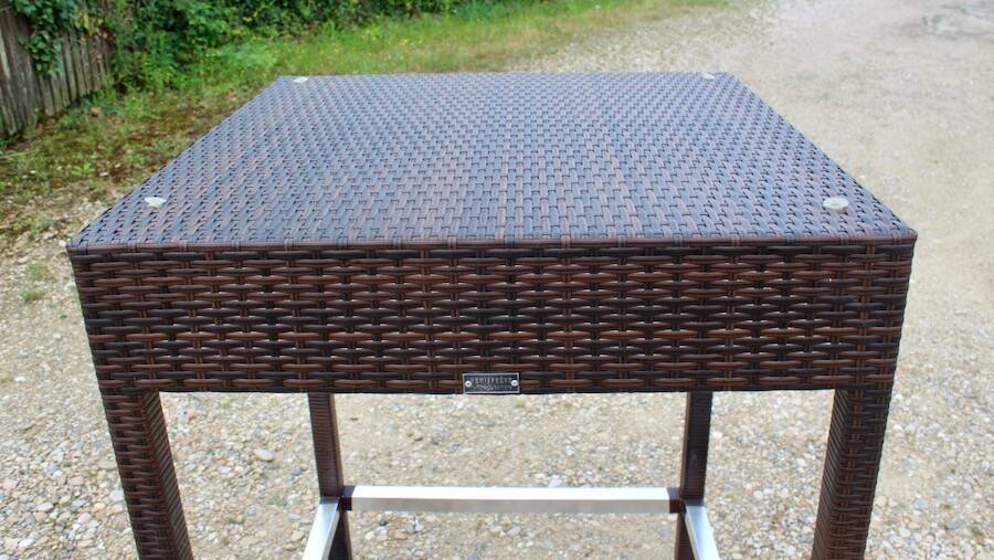 Garden furniture a standing table and 4 stools