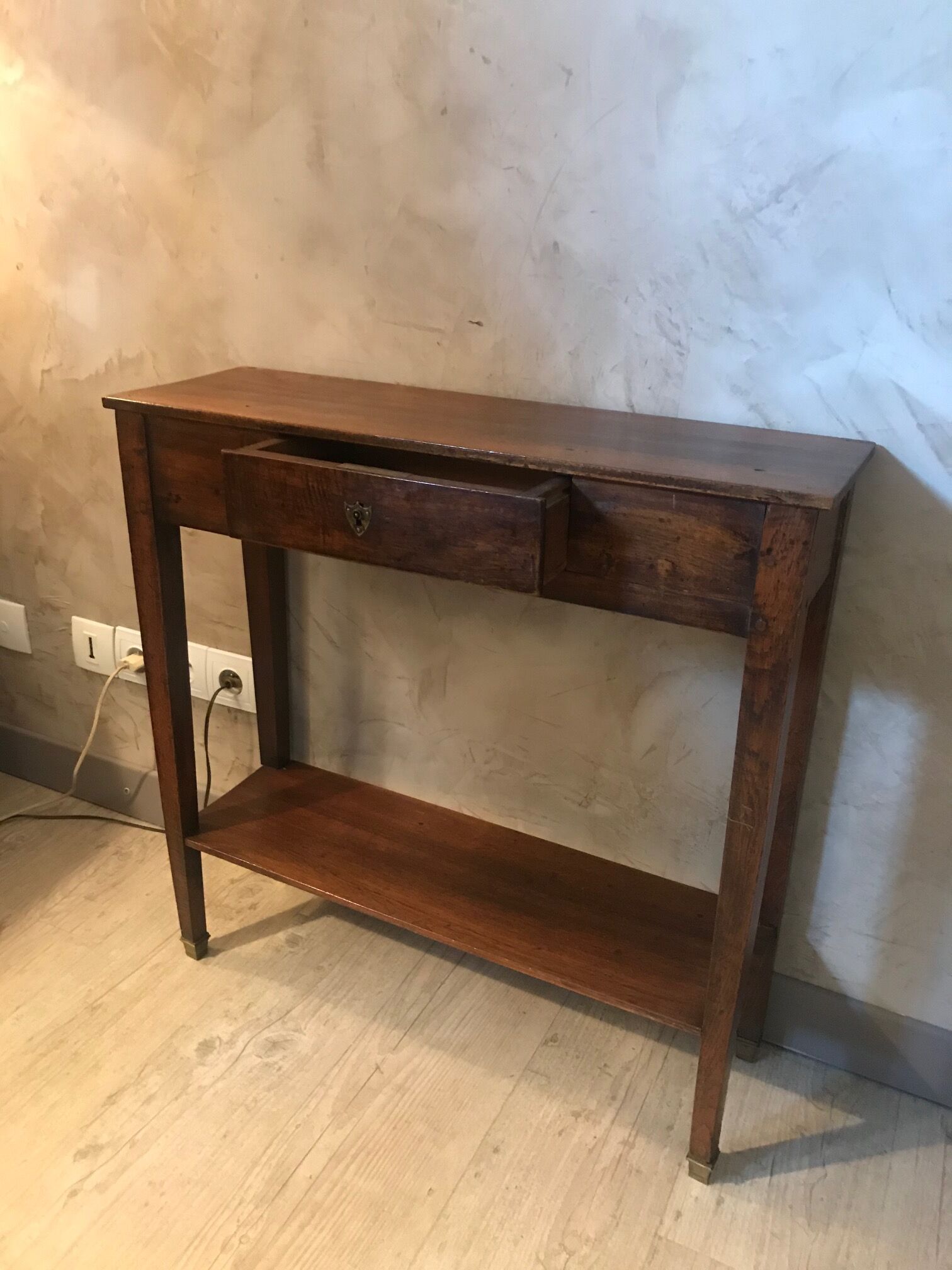 Walnut console
