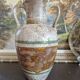 Large vintage vase St Clement France amphora shape fat lava