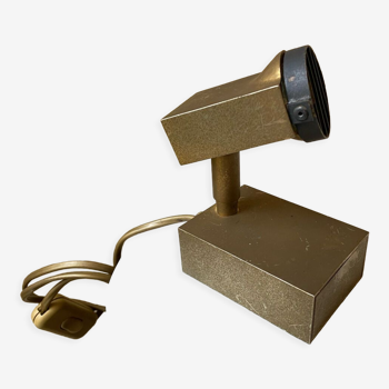 Halogen spot lamp solid brass modernist vintage design 70s
