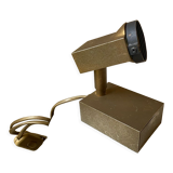 Halogen spot lamp solid brass modernist vintage design 70s