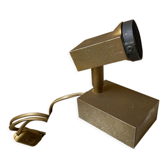 Halogen spot lamp solid brass modernist vintage design 70s