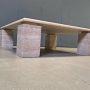 Travertine coffee table 1970s, Italy