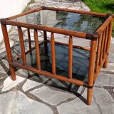 table d'appoint en rotin