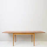 1960s Scandinavian rectangular extendable teak table