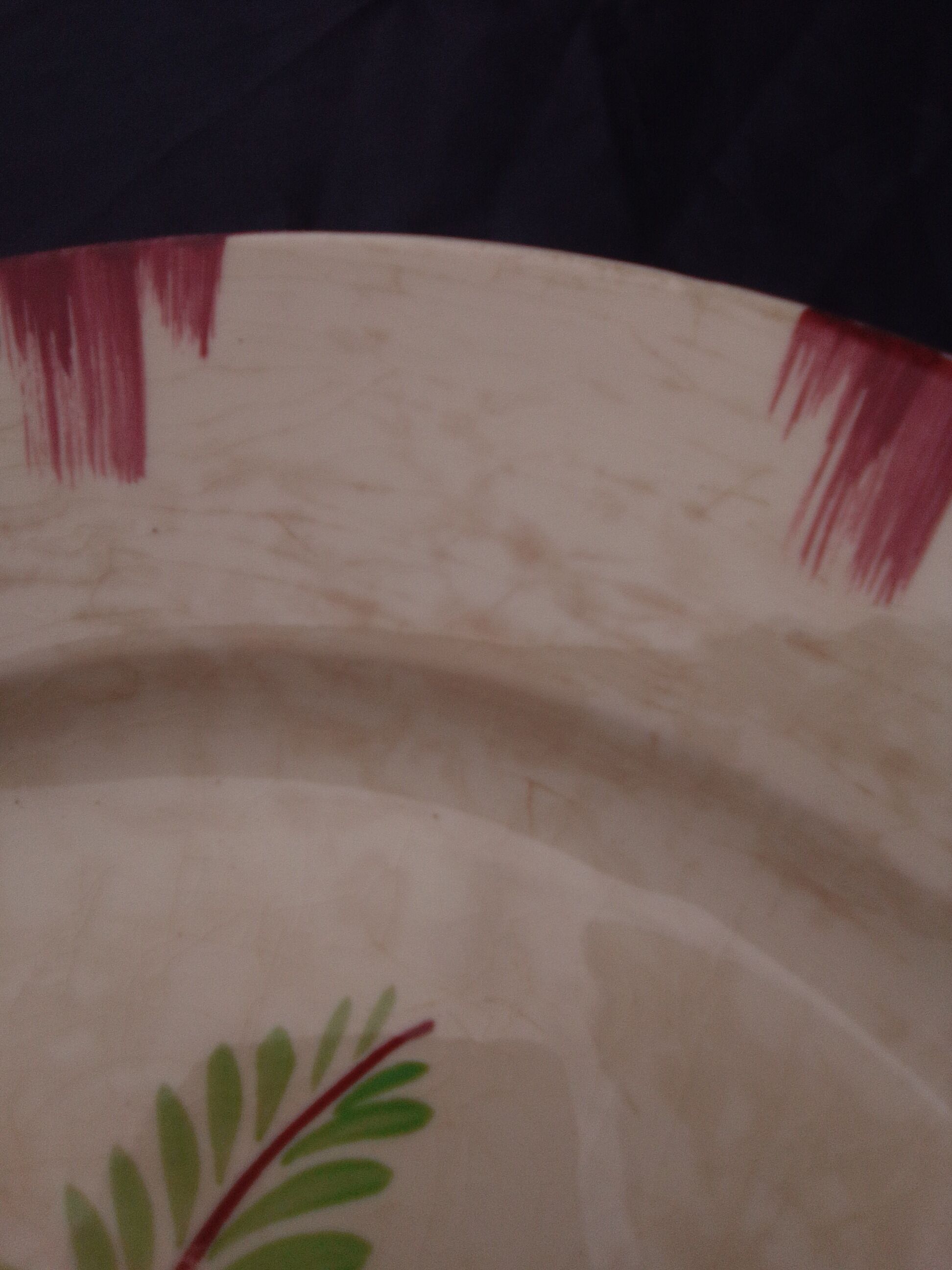 Sarreguemines earthenware dish curange model with diam 31 cm