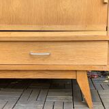 Vintage wardrobe with compass feet 1960