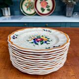 Set of 12 Longchamp Mistral dessert plates