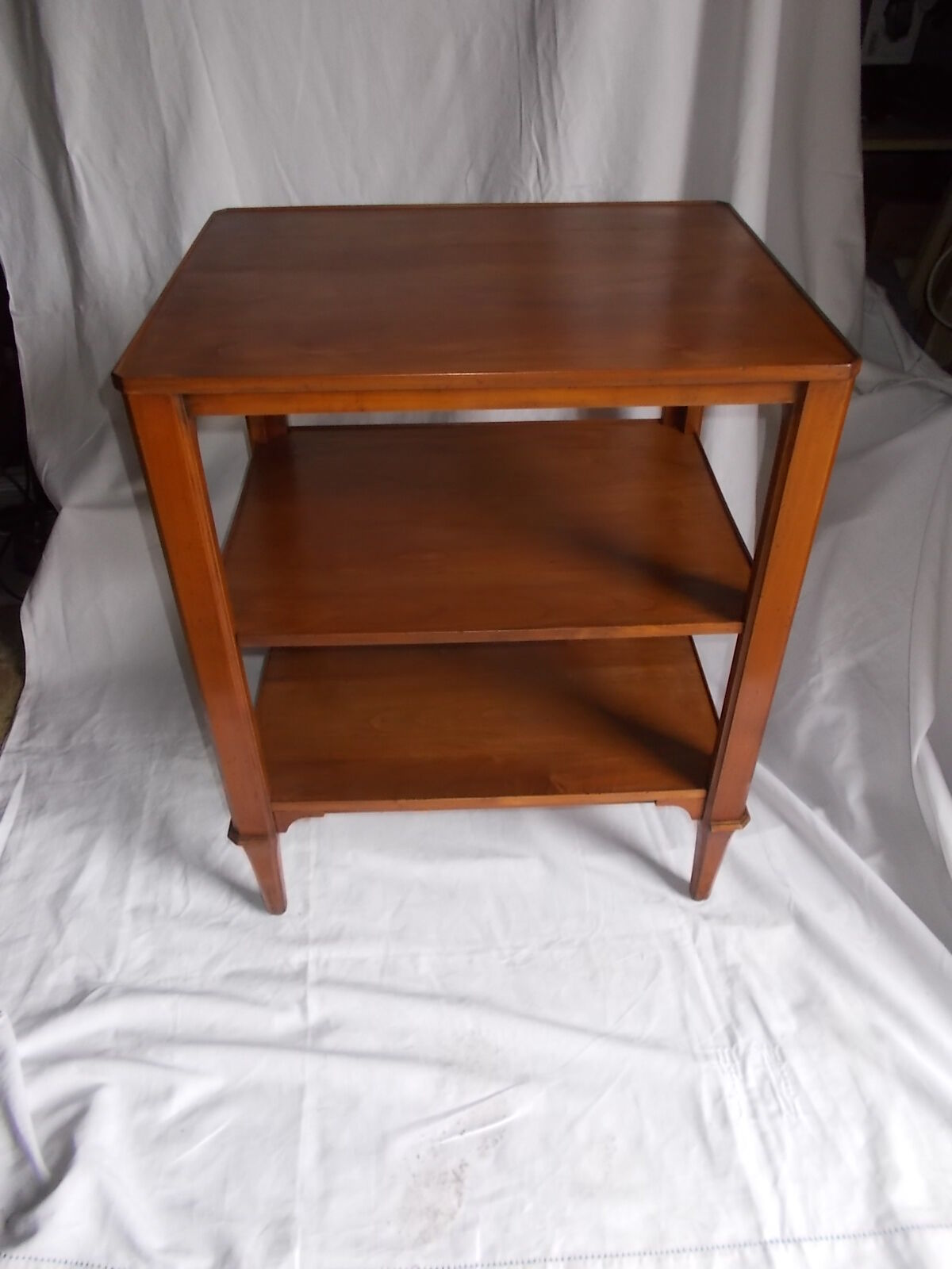 Cherry wood console side table