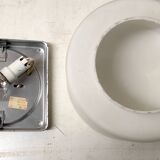 Ceiling light or wall lamp in Bauhaus style, cylindrical opaline globe - mid 20th century.