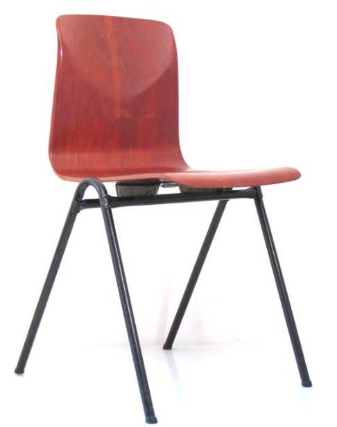 Stackable retro plywood chairs Selency