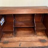Solid oak sloping secretary
