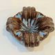 1960s 1970s ceramic ashtray signed Saint Mard Paris brown blue enamel