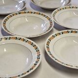 6 antique Villeroy & Boch soup plates in good condition