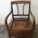 Pierced chair XIX in walnut