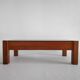Vintage coffee table in solid elm and smoked graphit from the years 70