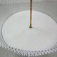 Vintage white metal and brass planter or basked, France 1960s